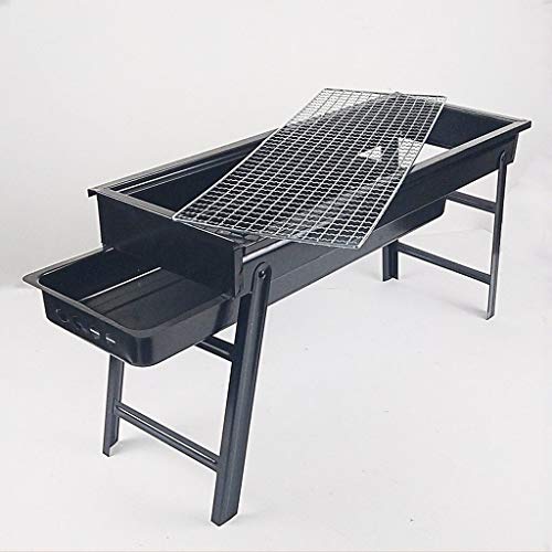 QGKYXT Charcoal Grill Barbecue Portable BBQ Stainless Steel Folding BBQ Grill Camping Grill - Image 6