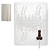 Cybrtrayd 45St25-XX511 Medium Pecker Pop Chocolate Candy Mold with 25 Lollipop Sticks, 4.5-Inch