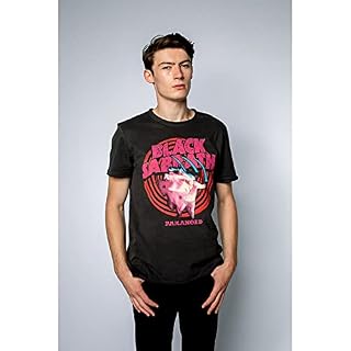 Black Sabbath Amplified Collection – Paranoid Homme T-Shirt Manches Courtes Anthracite S - Les Beatles, Paul McCartney, John Lennon, RIngo Starr, George Harrison Black Sabbath Amplified Collection - Paranoid Homme T-Shirt Manches Courtes Anthracite S – Image 2
