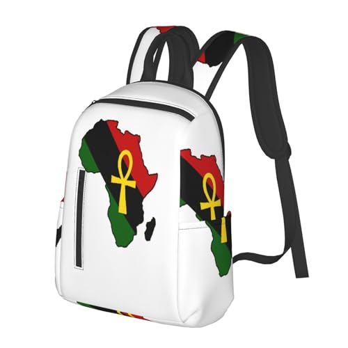 Ankh African Colored Africa Backpack Lightweight Casual Travel Daypack Mini Classic Basic Backpack For Women Men2