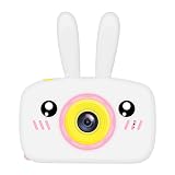 ZHUTA Cámara Infantil, diseño de Conejo de Dibujos Animados, cámara Digital, cámara de Juegos Infantil, Mini Videojuegos, grabadora de Regalo, Juguete para niños y niñas, de 3 a 12 años, Blanco
