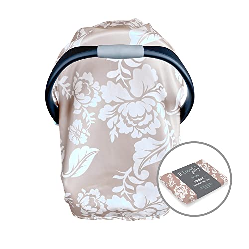 Image of B.Loved Baby - Multi-Use Protective Baby Canopy and Playmat, Nursing or Breastfeeding Cover, Weather-Proof Baby Seat Cover, Car Seat, Shopping Cart, High Chair, and Stroller Cover, Pink