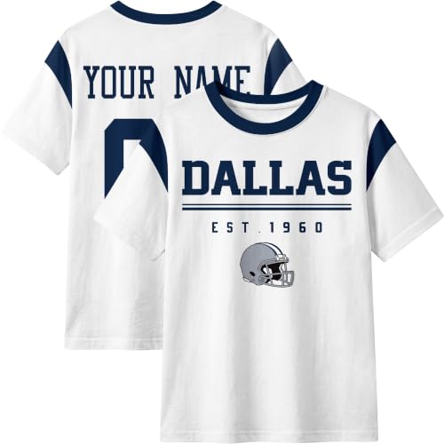 Image of T-Shirt Custom Crewneck Short Sleeve for Men Gifts | Custom T-Shirt Personalized Name and Number