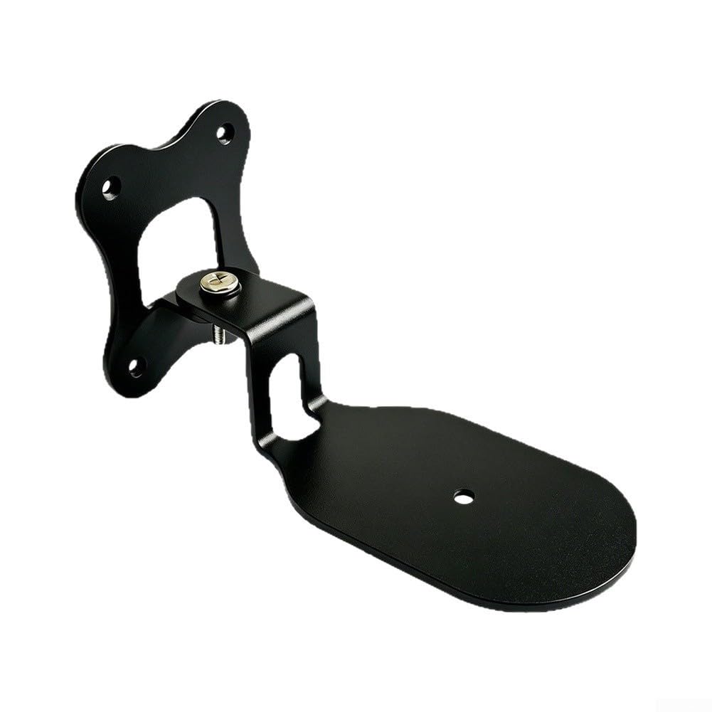 Soporte de pared para altavoz de metal, color negro, 20 x 9 cm (blanco)