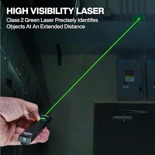 image for KLEIN TOOLS 56074 EDC Pocket Flashlight with Green Laser, Three Bright