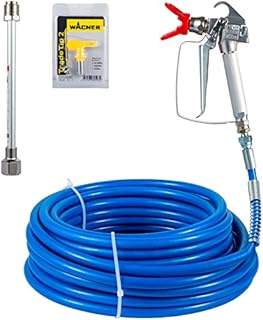 VEVOR Airless Paint Spray Hose Kit, 50ft 3600psi High-Pressure Fiber Tube with 8