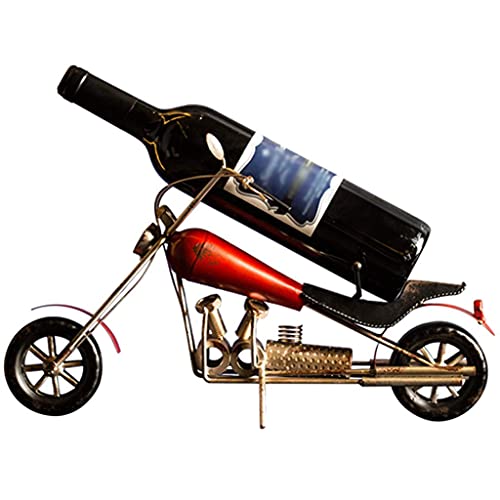 Wine Racks Wine Bottle Table Top Restaurant Countertop Wine Bottle Rack, Domestic Iron Art Wine Rack, Table Top Decoration, Can Hold Bottle Vision/Red/40 * 14 * 24Cm
