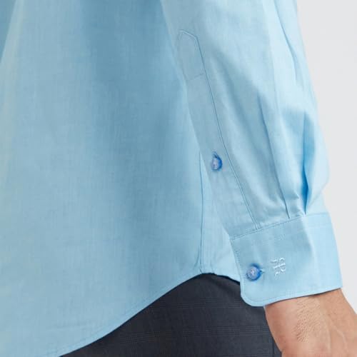 Image of Raymond Men Slim Fit Structure Pattern Pure Cotton Semi Cutaway Collar Full Sleeve Formal Shirt