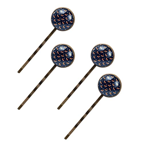 Barrettes à cheveux renard orange pour fixer efficacement les mèches rebelles