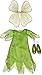 Fairy Dream Doll Dress, Wings, Shoes & Necklace for 18" Slim Carpatina or AGFAT Dolls