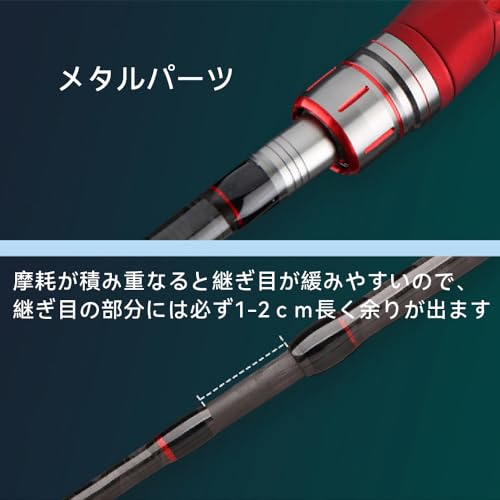 LESWIN レッドコルクグリップ雷魚竿 XH 2.4m