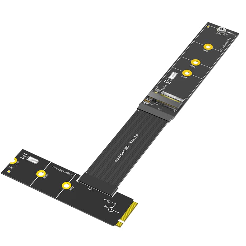 Cable NVME M.2 M-Key extensor de tarjeta SSD con adaptador flexible de 270 grados
