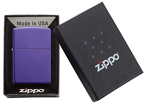 Image of Zippo Storm Lighter - Matte Purple - Base Model - Refillable - Reusable - Windproof Design - Gift Box - Made in USA