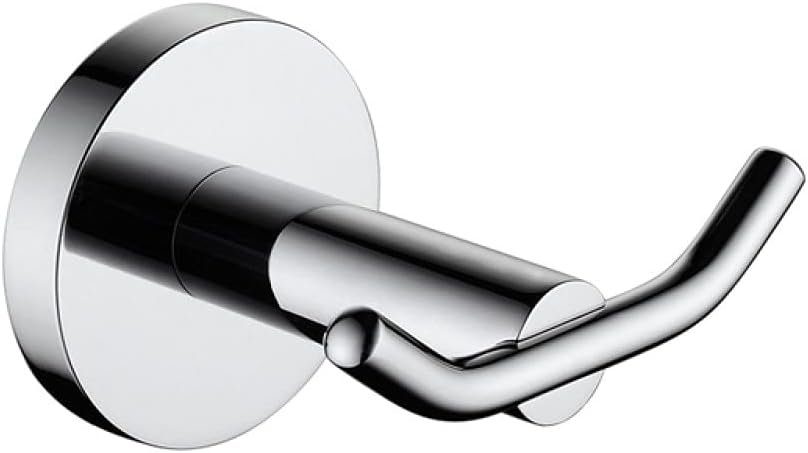 Heavy-Duty Chrome Bathroom Hardware - Robe Hook, Towel Bar Rack, Toilet Paper & Toothbrush - Rust-Proof Bathroom Accessories(Ba1110 Robe Hook)