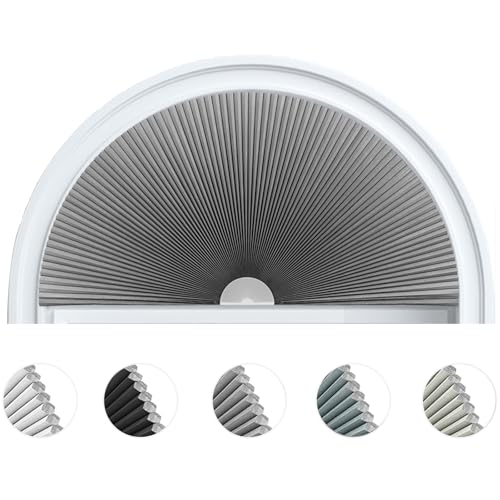 Arch Window Shade Blackout Cellular Shades Half Moon Circle No Drill Blinds