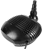 DBREAKS Teichpumpe für Außen Filterpumpe 70W 8000L/H Energieeffiziente Bachlaufpumpe Gartenpumpe Gartenteichpumpe, Umwälzpumpe mit Kabellänge 10 Meter für Koiteiche Bachlauf Wasserfall