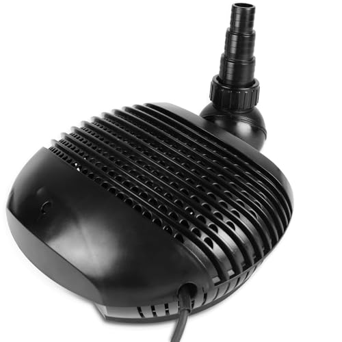 DBREAKS Teichpumpe für Außen Filterpumpe 70W 8000L/H Energieeffiziente Bachlaufpumpe Gartenpumpe Gartenteichpumpe, Umwälzpumpe mit Kabellänge 10 Meter für Koiteiche Bachlauf Wasserfall