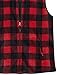 Amazon Essentials Women's Classic-Fit Sleeveless Polar Soft Fleece Vest (Available in Plus Size), Black Red Buffalo Plaid, Small