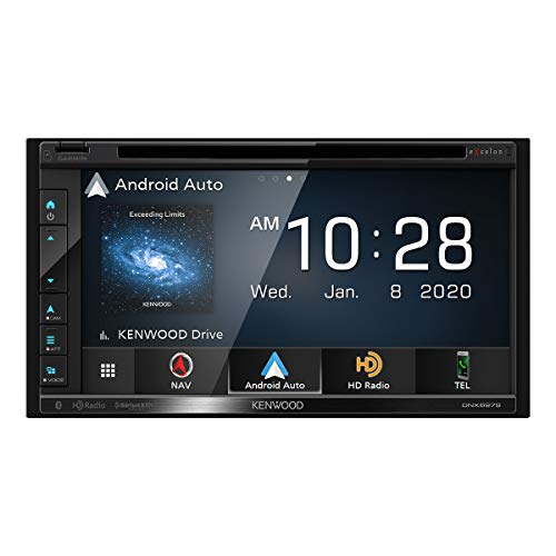 Kenwood Excelon DNX697S 6.8" Clear Resistive Touch Panel Navigation DVD Receiver with Bluetooth & HD Radio | Equipped with Garmin navigation software | With Apple CarPlay and Android Auto