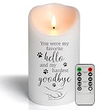 Picture of HN HAIINAA Dog Memorial Gifts for Loss of Dog Sympathy Gift, Sympathy Candle for Cat, Condolence Present for Pet Lovers, Friends to Remember Doggie, Marking Bereavement and Grief(4" x 7")
