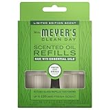 MRS. MEYER'S CLEAN DAY Premium Scented Oil Refills, Fresh Cut Grass, Contains 2 .67 fl oz Refills