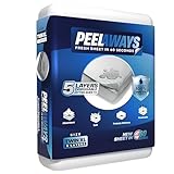 PEELAWAYS Disposable Sheets Mattress Protector - Twin XL Fitted Cover - Waterproof Bed Pad for Incontinence, Bedwetting, Hospitals - Full Coverage, 5 Layers, Soft Comfort Bamboo Blend