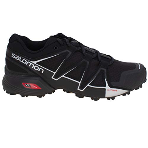Salomon Speedcross Vario 2 Herren Trail Running Schuhe, Grip auf hartem und weichem Untergrund, Fußhalt, Schutz, Black, 41 1/3
