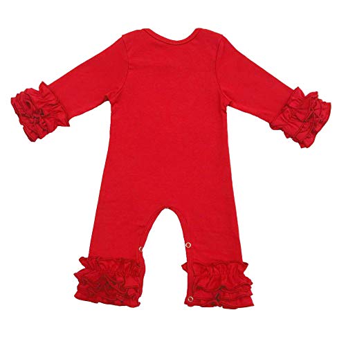 Toddler Baby Girl Icing Ruffle Jumpsuit Pants Long Sleeve Romper Birthday Outfit2
