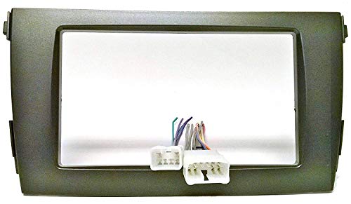 Dark Grey Double din car Radio Installation Package for Replacing a radioi in a Toyota Corolla 2009 2010 2011 2012 2013