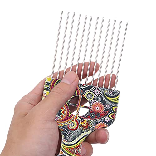 Afro Pick, Hair Pick, Metal Pick Comb, Detangle Wig Braid Hair Styling Comb, Hair Comb Pick (Colorful Pack) #TOP3