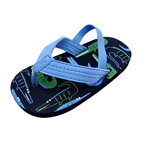 2025 Summer Sandals Girls Kids Girl Sandals Flip Flops with Adjustable Elastic Boys Beach Summer Toddler Girls for Children EVA Shoes & Shoes Strap Sandals Girls (Blue 8.5 UK Child)