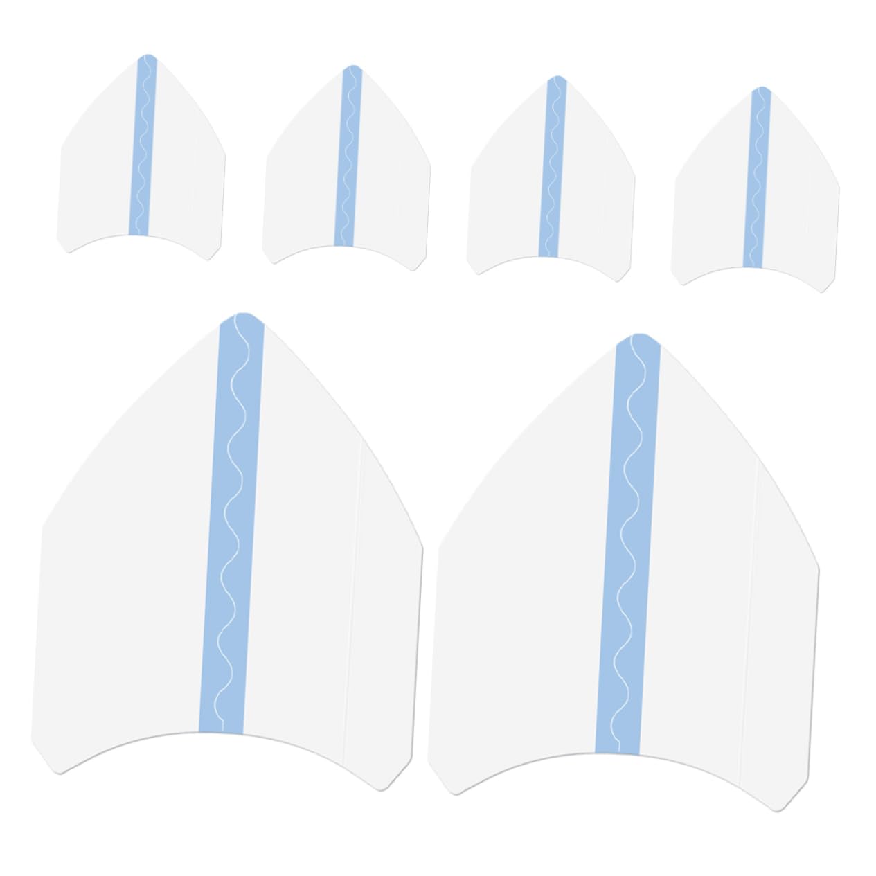 HANABASS 6pcs Thigh Chafing Guards Invisible -Friction Breathable Transparent Design and Versatile Skin for Daily Wear and Active Lifestyles