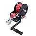 Keenso 1600LBS Heavy Duty Boat Trailer Winch, Manual Hand Winch with 26ft x 2in Strap and 4.1:1 Gear Ratio, for Trailers Trucks ATVs Boats Jet Skis