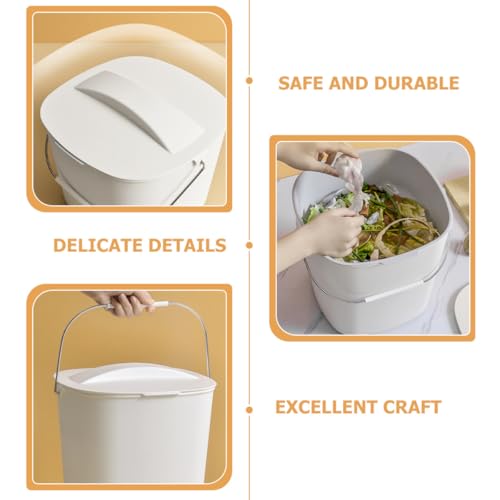Bote de basura de cocina plástico doble compartimento 1.6 lb miniatura 3