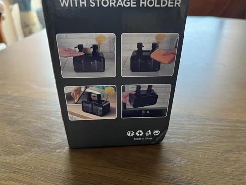 Kitchen Soap Dispenser,Hand and Dish Soap Dispenser and Spong Caddy with Brush Holder,3 in 1 Countertop Organizer for Kitchen Sink(Black) - Cosy Home Interiors Kitchen Soap Dispenser,Hand and Dish Soap Dispenser and Spong Caddy with Brush Holder,3 in 1 Countertop Organizer for Kitchen Sink(Black) - Image 8