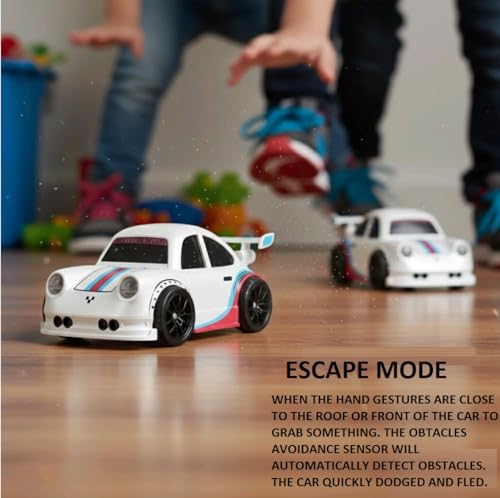 Image of 2.4GHz Mini RC Drifting Car for Kids, Remote Control Car Toy with LED Lights, Sound Effects, 360 Spins, Sensor Control, Follow & Escape, Auto Demo Racing Rc Car for Boys & Girls