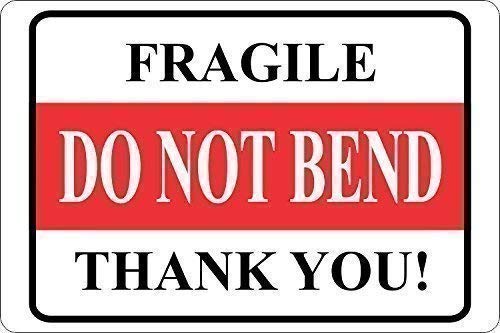 Amazon.com: Fragile Do Not Bend Thank You Labels (Set of 48, 2"x3 ...