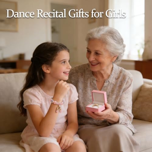 Image of Dance Recital Gifts for Girls - Dance Ballerina Bracelet for Dance Lover Team Ballet Ballerina Gift Dancing School Competition Gifts