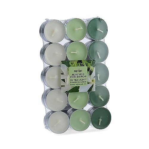 Magic Lights Scented Candles, White, 360 g
