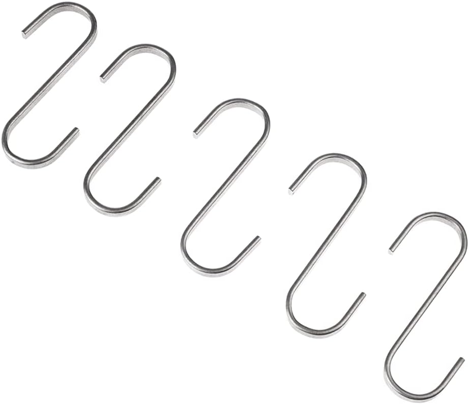 IKEA GRUNDTAL S-HOOKS 7 cm, 5 pieces, Stainless steel
