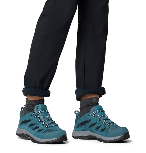 Columbia Womens Crestwood Hiking Shoe, Everblue/Tea Light, 5