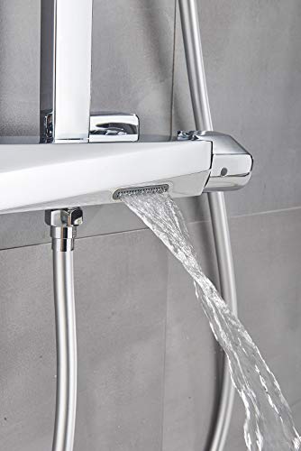 Ensemble de douche à thermostat contrôlé mural pour éliminer les variations de température