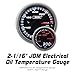 Oil Temperature Gauge - Electrical Amber/White JDM Series 60mm (2 3/8