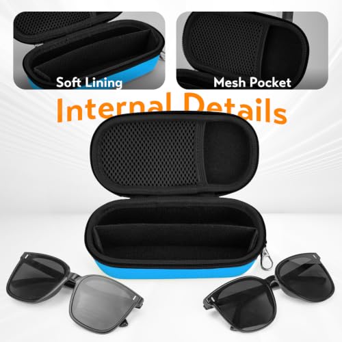 Image of Double Eyeglasses Case, Hard Travel Glasses Case for Men Women