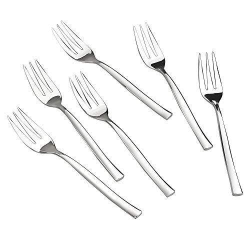 Idomy Stainless Steel 3-Tine Tasting Forks For Appetizers, 12-Piece #TOP6