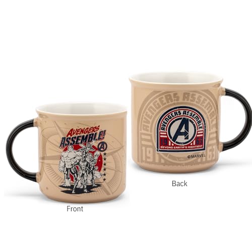 Image of Clay Craft - Official Compatible with Marvel Avengers Assemble Printed Mug | Premium Ceramic Coffee /Milk Mug, 400 ml | Superhero Gift for Kids & Adults | Microwave & Dishwasher Safe