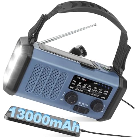 Zpincsipo 10000mAh Solar Crank NOAA Emergency Radio Cover