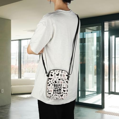 POFULL Yorkie Gift Yorkshire Terrier Puppy Dog Lover Gift Yorkshire Terrier Gift Best Yorkie Mom Ever Crossbody Bag4