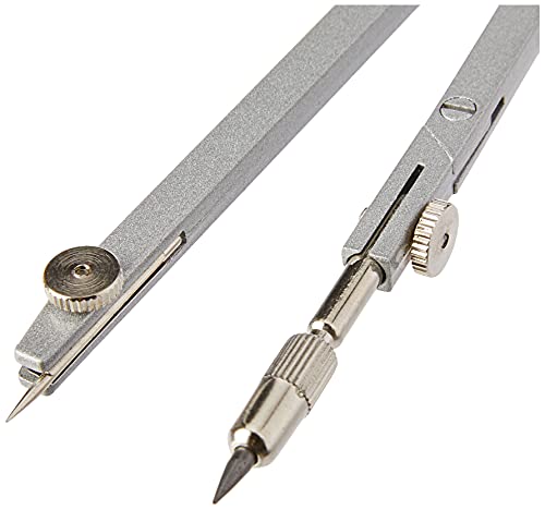 Compasso Técnico Escolar Metálico Com5 Itens Brw, BRW