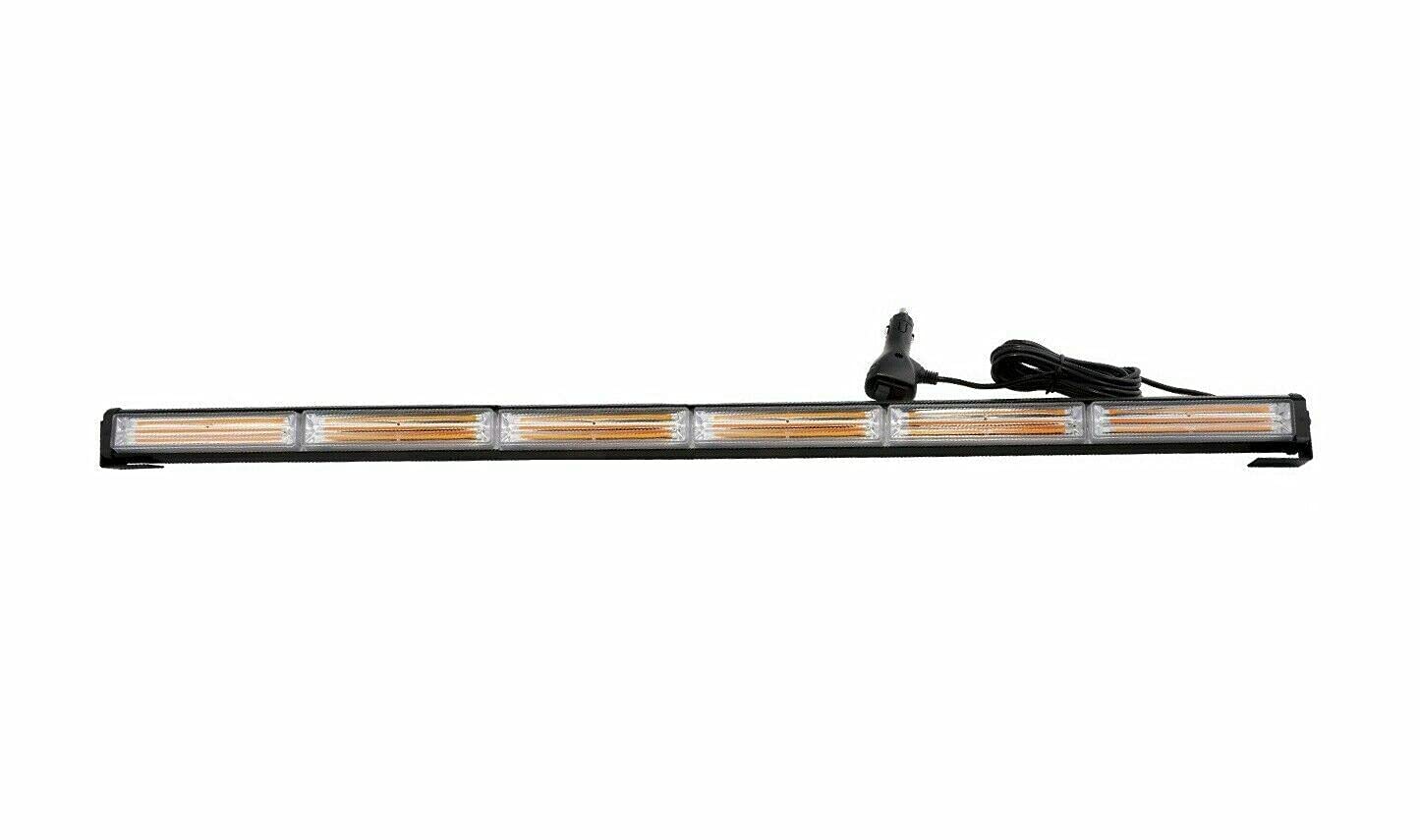 J/J Barre Lumineuse Stroboscopique LED Orange 12V 24V 108W 90cm 9 Modes de Flash Feu Clignotant de Sécurité Pour Véhicules d'Urgence, de Réparation, d'Escorte